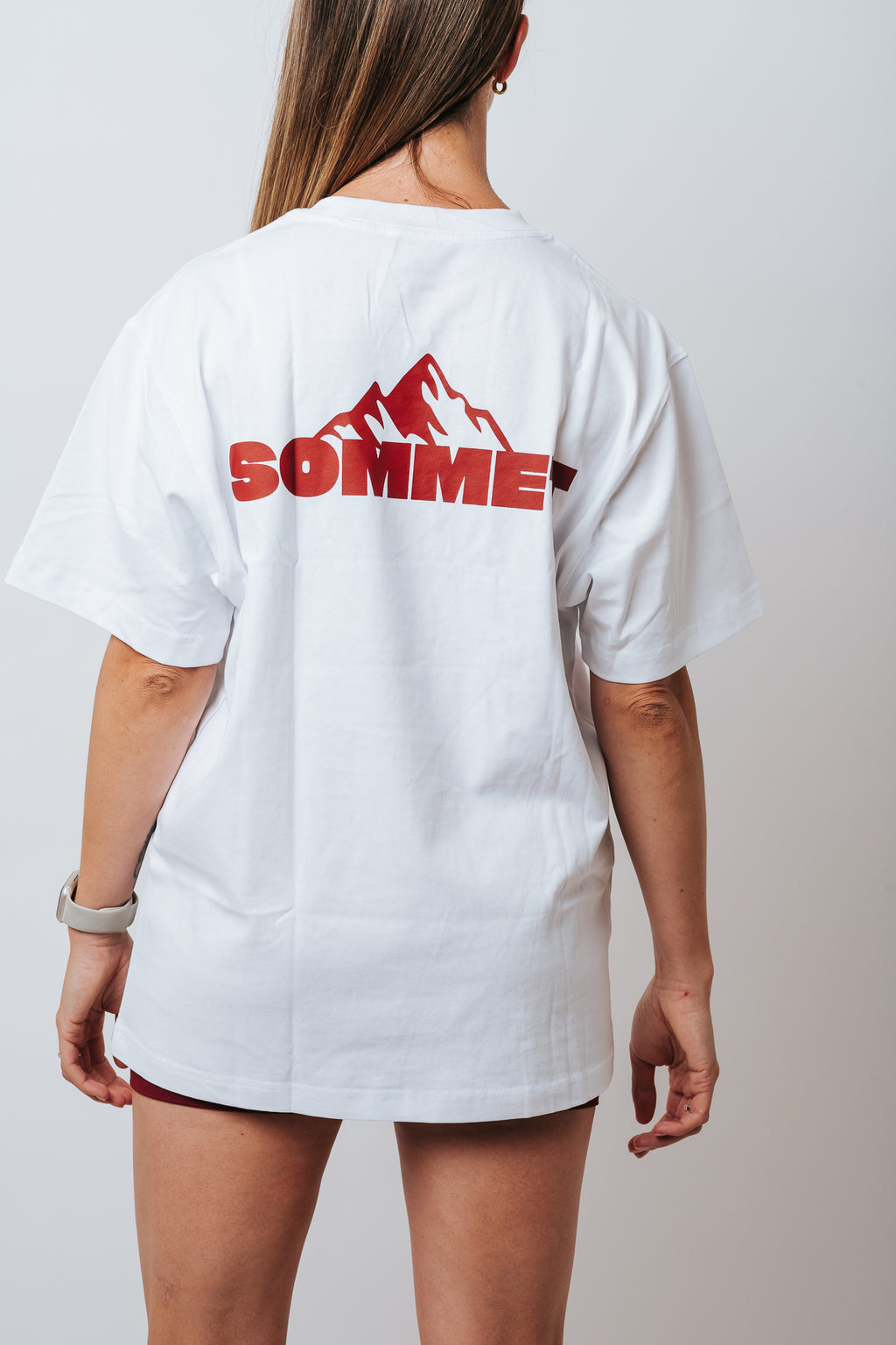 Altitude Blanc/Bordeaux (T-shirt unisexe)